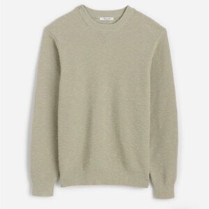 MADEWELL Waffle-Knit Crewneck Sweater - Dusty Celadon Size Large